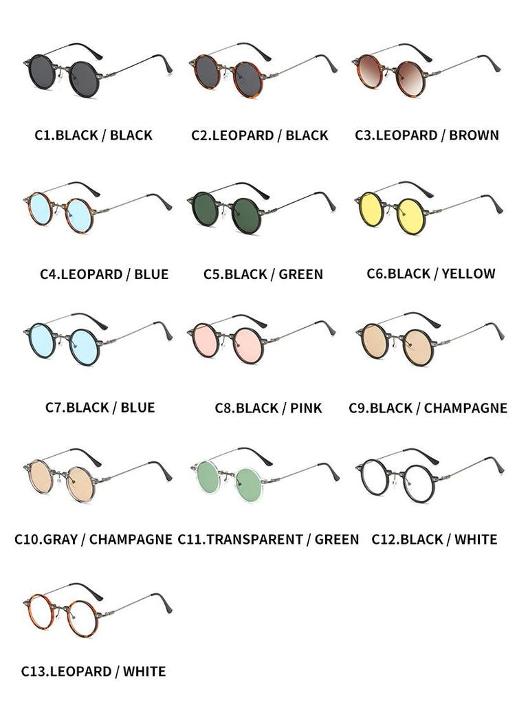 Европейские и американские ретро стимпанк круглые хип-хоп солнцезащитные очки - стиль интернет-знаменитости