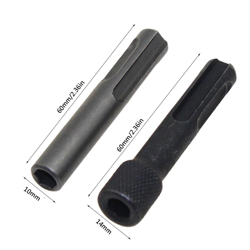 2 шт. SDS Plus на 1/4" дюймовый шестигранный торцевой ключ для ударного гайковерта, набор адаптеров, конвертер, ударная дрель, инструмент для преобразования адаптера