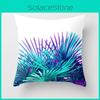 Chic 18'' Purple Pillow Case Sofa Waist Cushion Cover With Geometric Pattern Design
