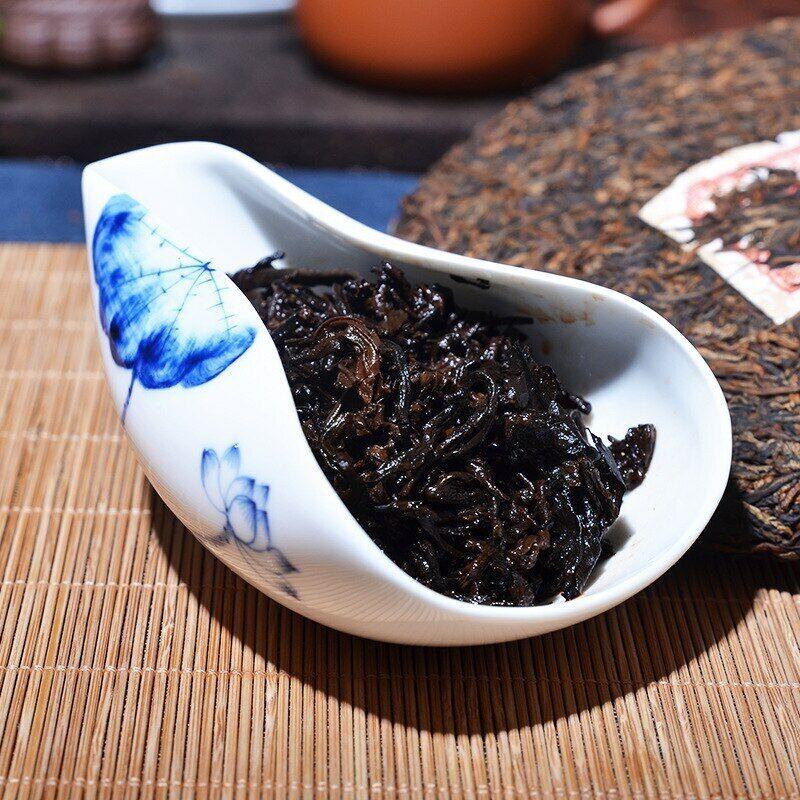 Qiao Mu Jin Zhen * Yunnan Puerh Golden Bud Пуэр Чайный торт Спелый Пуэр Шу 357г
