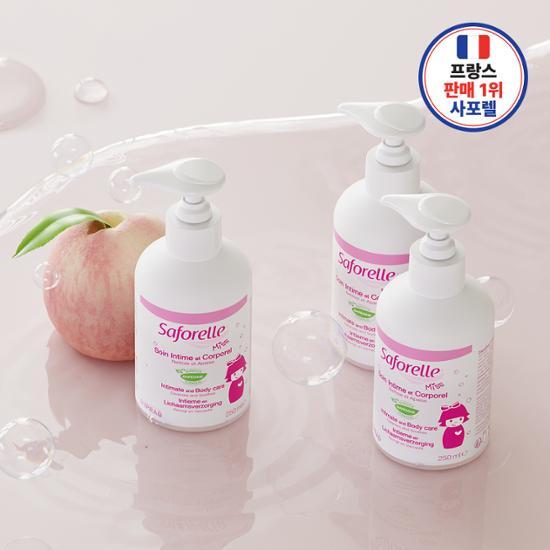 Saforel Miss Dermo Женское очищающее средство и гель для душа 250 мл (можно использовать с 2 лет)