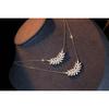 Бриллиантовое колье 18к золото инкрустированное бриллиантами женские бриллиантовые украшения модные аксессуары