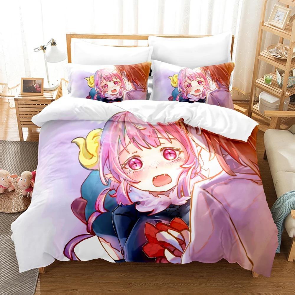Anime The maid dragon of Kobayashi-san Bedding Set Boys Girls Twin Queen Size Duvet Cover Pillowcase Bed Kids Adult Home Textile