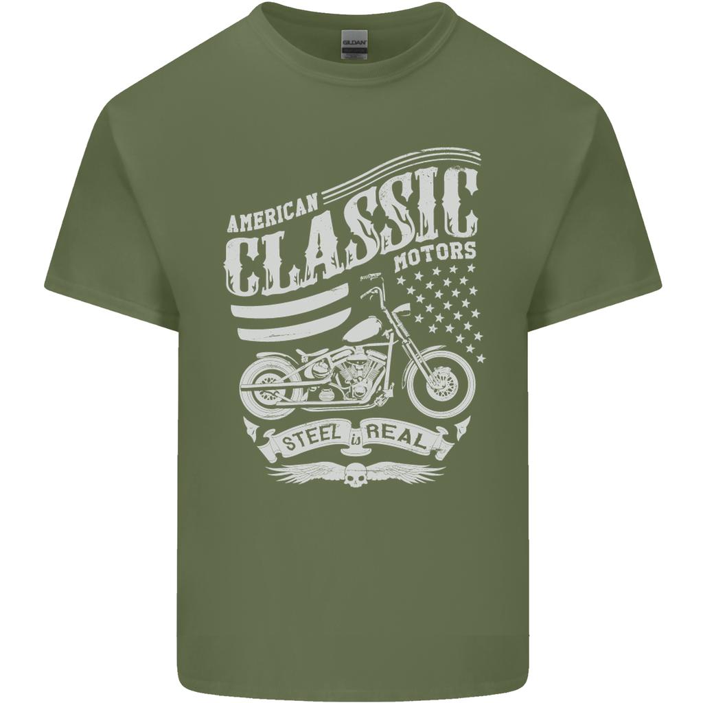 Steel Is Real Biker Motorcycle Motorbike Unisexs Light Cotton TShirt