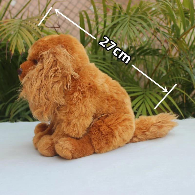 1/27cm Cocker Spaniel Anime Plushie Dog Toy High Fidelity Lifelike Stuffed Doll Gift for Kids and Adults