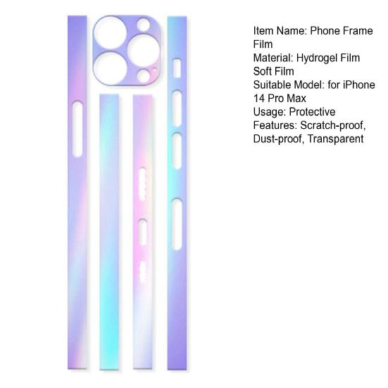 1 комплект рамки для телефона, светящаяся ультратонкая мягкая красочная пылезащитная гидрогелевая пленка для мобильного телефона с защитой от царапин