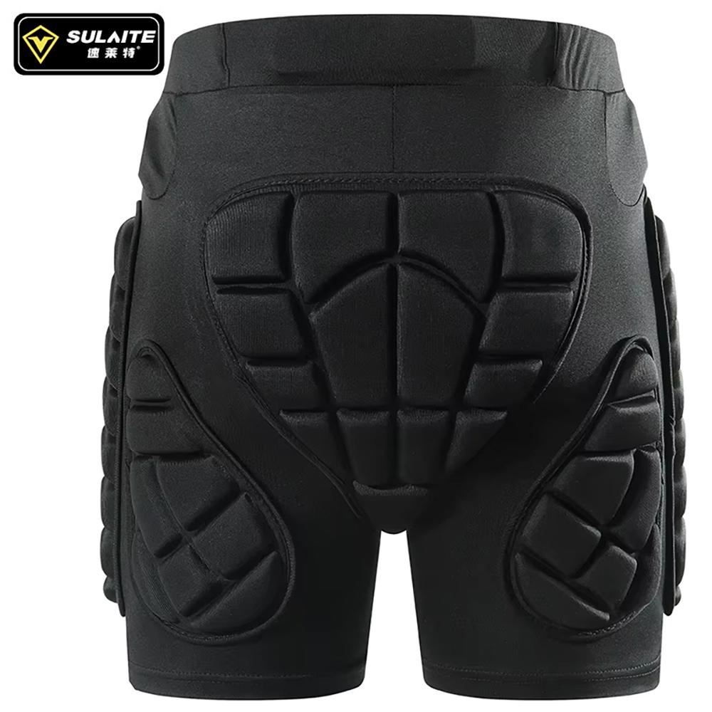Sulaite Snowboard Hip Protective Padded Shorts Eva Shockproof Breathable Mesh Skate Protective Gear Impact Shorts For Skiing Mot