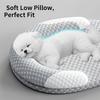 Orthopedic Cooling Dog Bed, Breathable Summer Pet Bed with Raised Edge, Washable Dog Bed Mat for Dogs, Cats, Non-Slip Pet Mat