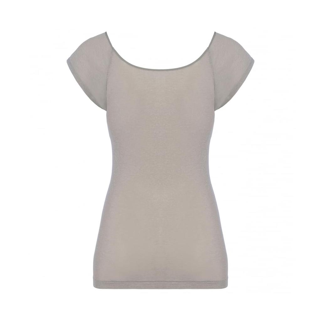 Triumph Lightweight Innerwear 5450 French Sleeve Top 1594 Size L (Beige)