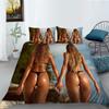 3D Bikini Bedding Duvet Cover Pillowcase 2 or 3 Sexy Beauty Printed Microfiber Fabric Single Bed Double Bed Full Size Washable Super Soft Bedding