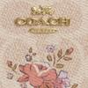 Новый кошелек COACH на молнии из канвы с покрытием, маленький, женский, бежевый CAO88-IMSAS