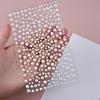 1/3/5 Листов 3D Белый Жемчуг Тату на Лицо и Глаза Самоклеящиеся 3D Камни-Драгоценности для Лица Наклейки-Тени для Глаз Круглый Жемчуг Макияж Стразы