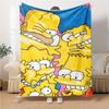 Simpsons Family Portrait Flannel blanket, soft and warm, suitable for beds and sofas, all seasons, portable travel blanket. 0730117