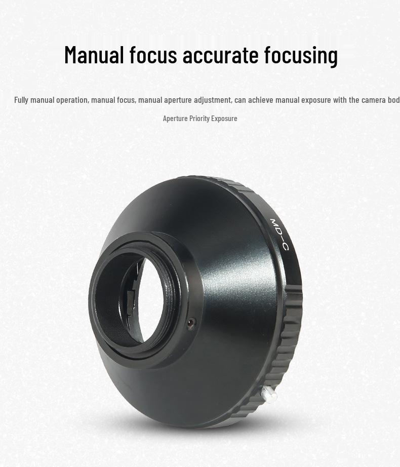 Адаптерное кольцо MD-C для объективов Minolta MC/MD на кинокамеры с креплением C-Mount