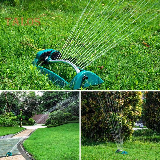 Automatic Lawn Sprinkler 15 Holes Design 4 Modes Adjustable Leak Resistant Simple Installation Garden Yard Water Sprinkler
