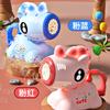 New Shaking Head Charging Bubble Machine Children's Automatic Bubble Machine Light Blowing Bubble Hand-held Non-leaking Bubble Gun