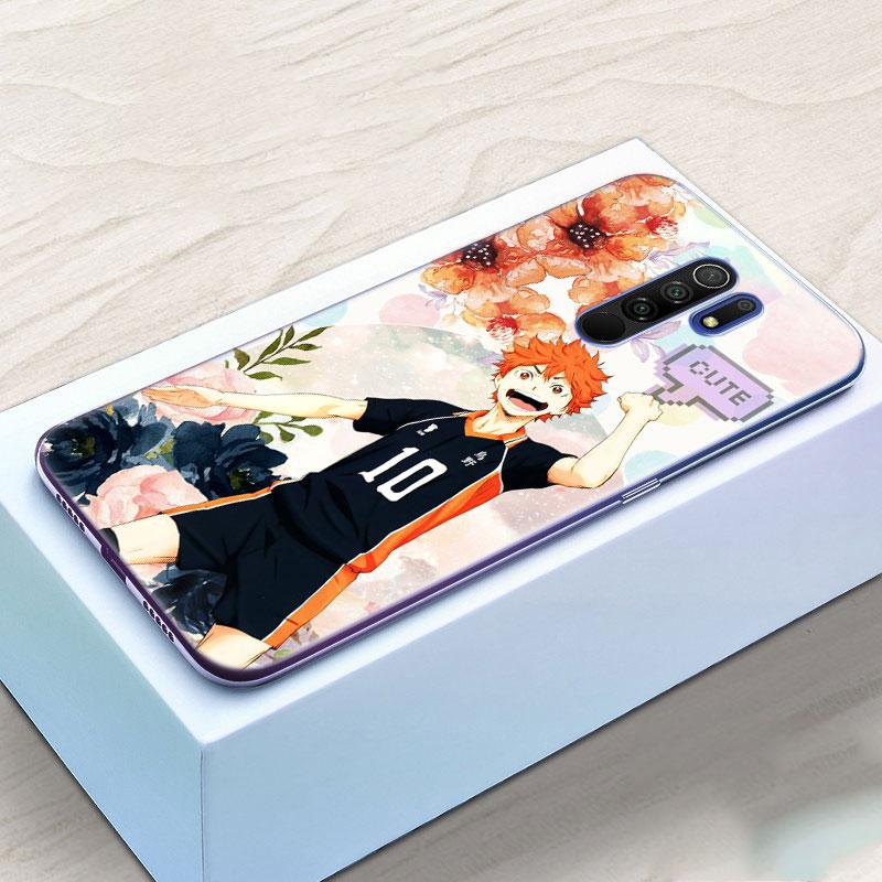 Силиконовый чехол Haikyuu Hinata Attacks с аниме для Xiaomi Redmi Note 10 9 Pro Max 10S 9S 8T 8 8A 9 9A 9C 9T K40 Pro 5G