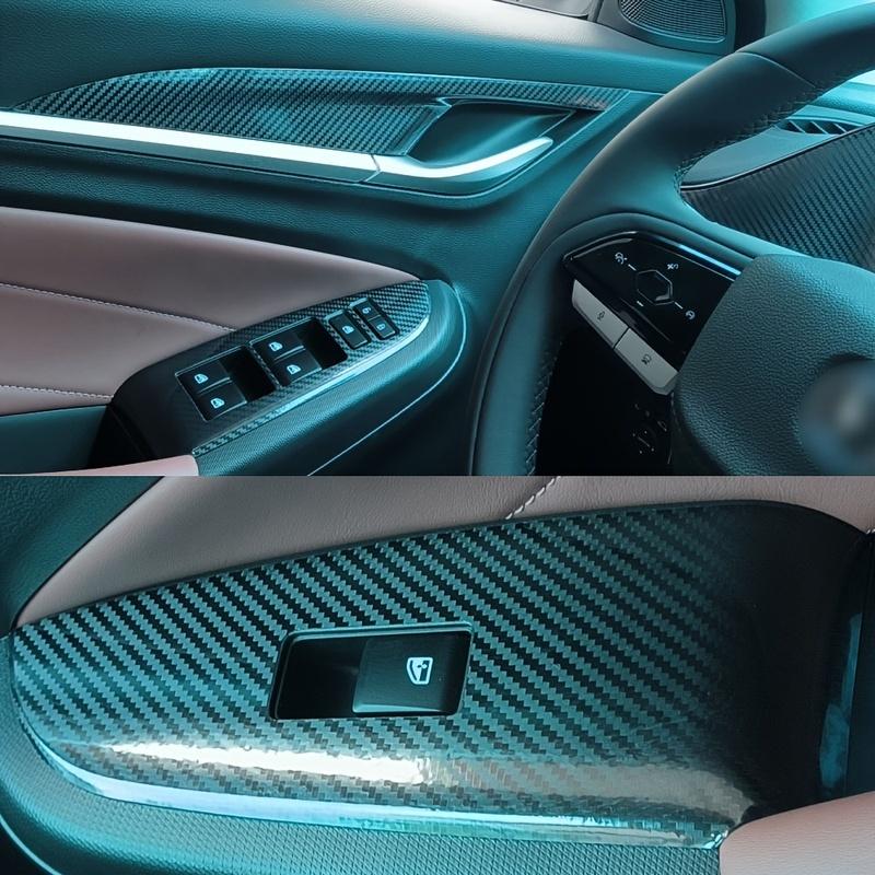 For Changan Eado Plus -2024 Interior Central Control Panel Door Handle Carbon Fiber Stickers Decals Car Styling Accessorie