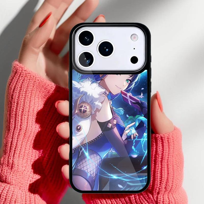 Чехол для телефона Yelan Genshin Impact для iPhone 17 Air 16e 15 14 13 Pro Max Задняя крышка для 12 11 Pro Coque