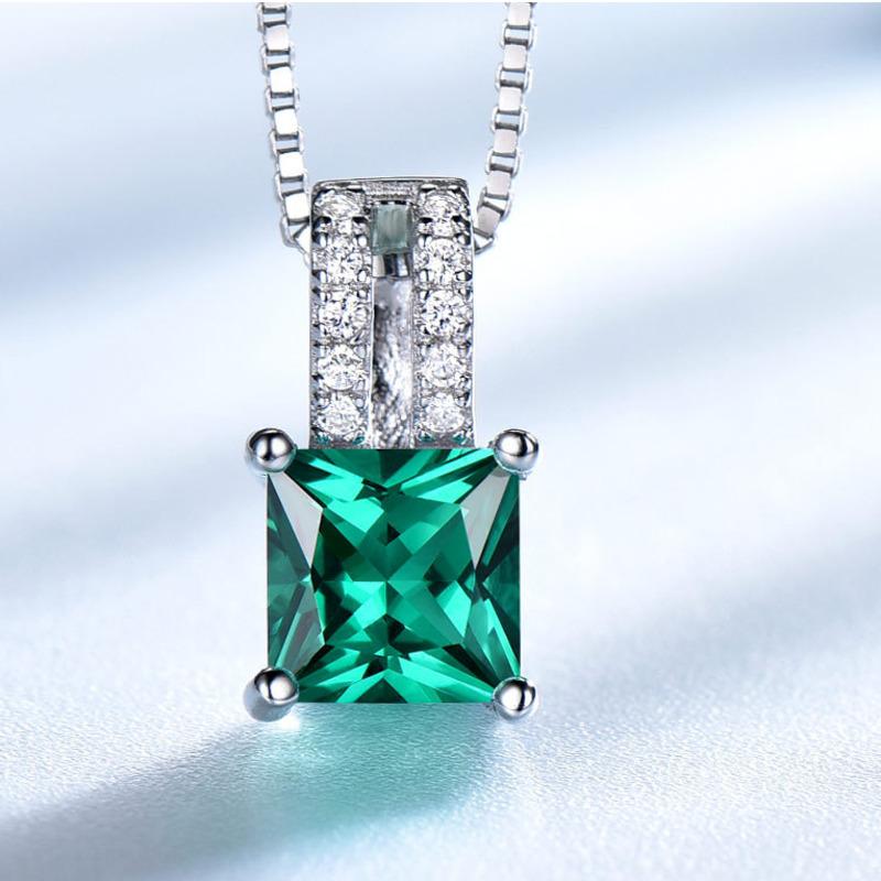 Gica Gema Ювелирные изделия из стерлингового серебра S925, прямоугольная великолепная персонализированная цепочка на ключицы для женщин, изысканные ювелирные изделия высокого качества, подарок на День святого Валентина