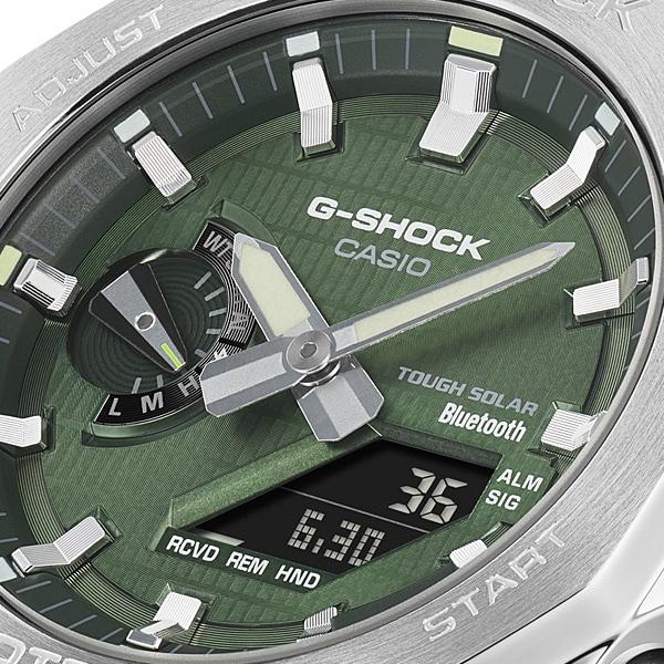 Casio Мужские часы G-SHOCK GBM-2100A-1A3JF [модель G-SHOCK с металлическим покрытием] круглые черные цифровые аналоговые
