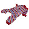 Striped Dog Pajamas Spring Stylish Classic Soft Breathable 4 Legged Pet Bodysuit for Small Medium