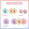 9pcs/set 20/25/35CM Sunflower Paper Fan Hanging Flower Wreath  For Home Room Decoration