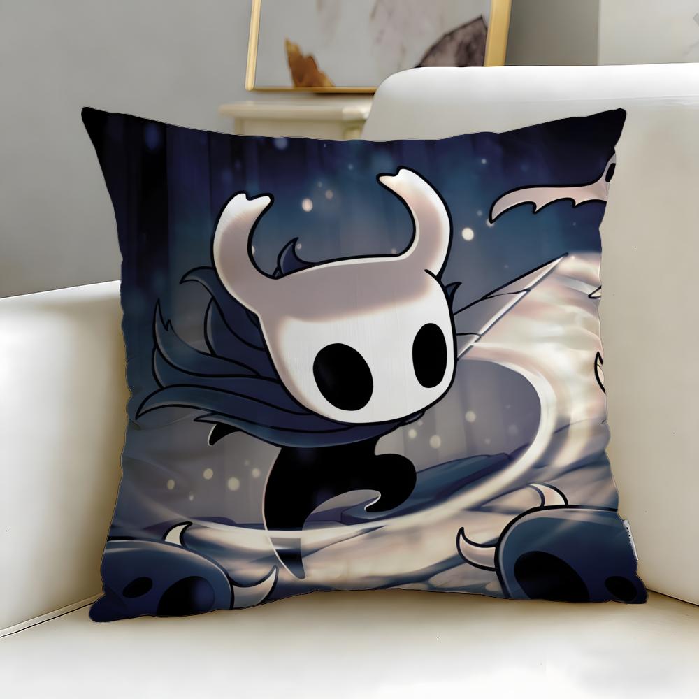 popular game Hollow Knight Cushion Cover Soft  EasyWash Pillow Case  Versatile for Couch Bed Travel and Office
