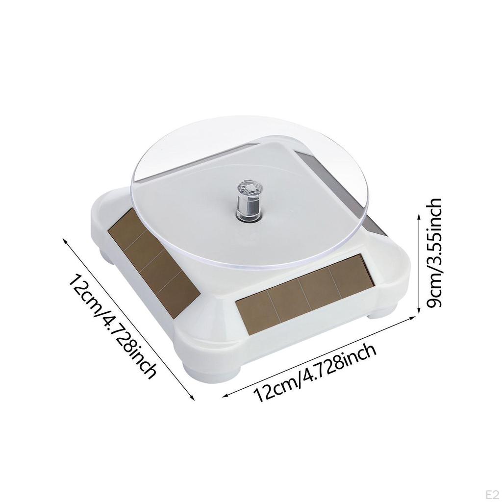 Вращающийся на 360° стенд для ювелирных изделий, многоцелевой, работающий на солнечной энергии