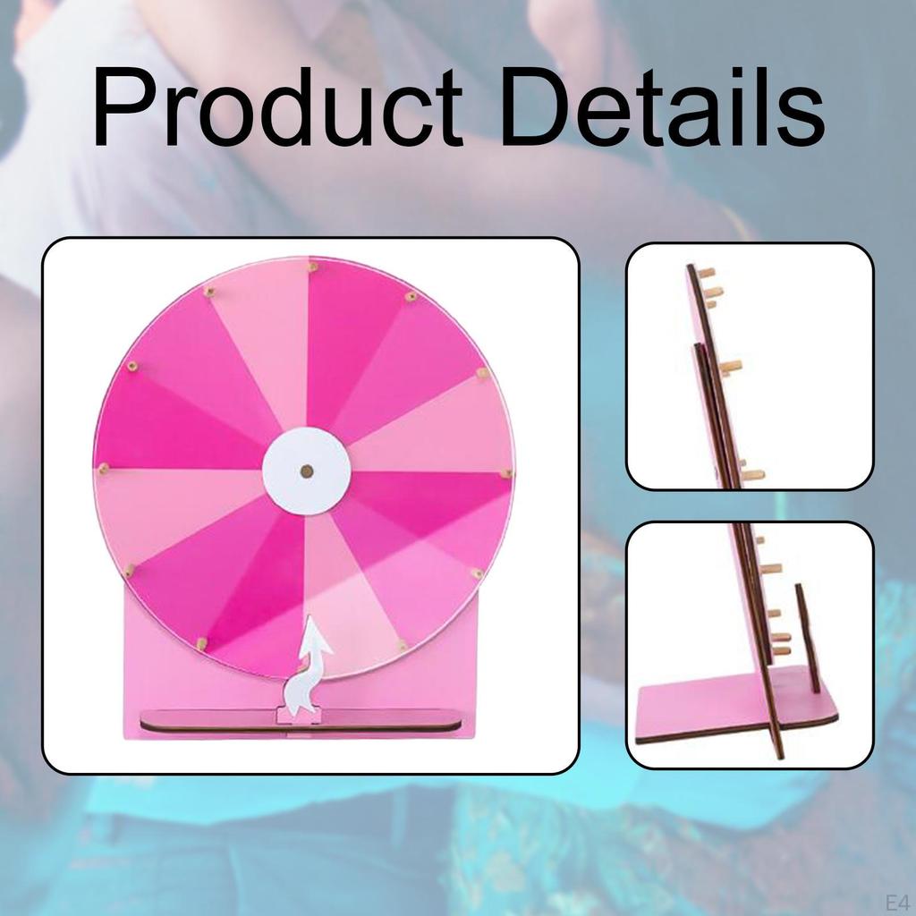 Настольная призовая рулетка «Колесо фортуны» с основанием, стираемый акрил, многоразовая, портативная для класса