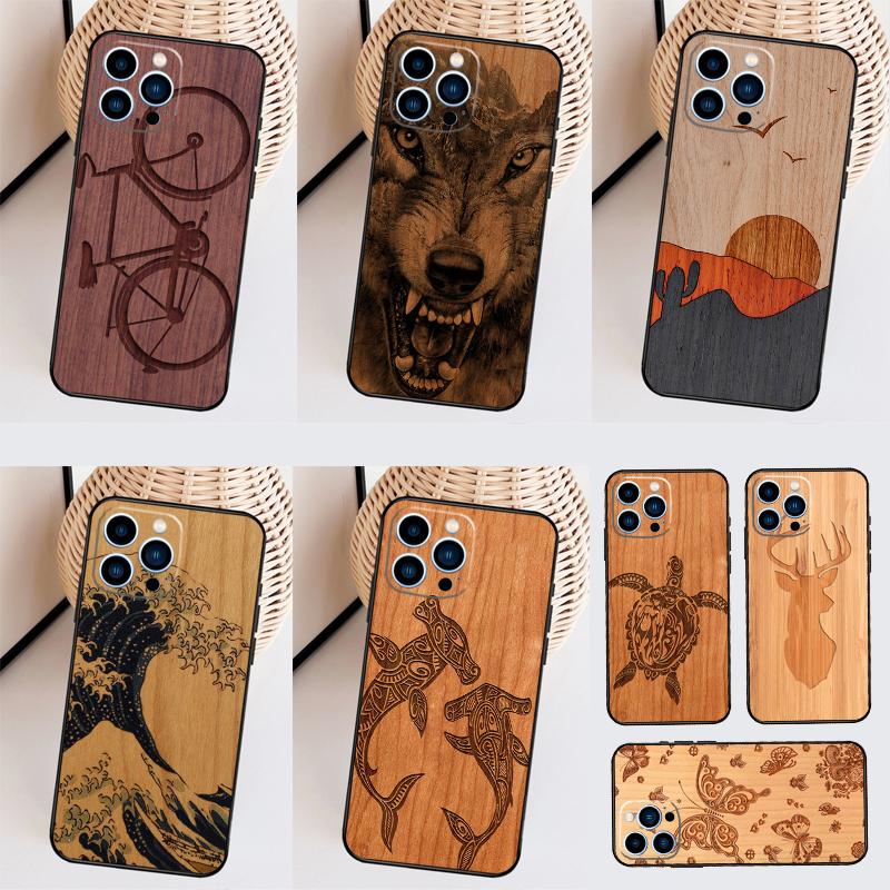Wolf Bike Бабочка Дерево Funda Для iPhone 16 15 Pro 14 Pro Max Plus 11 13 12 Mini X XS XR Чехол для телефона