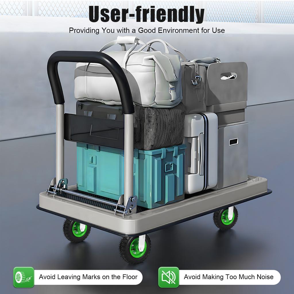 4Pcs 8" Pneumatic Air Tire Wheel Caster Set, 2 Rigid & 2 Swivel Wheels, 220.46lbs Capacity, Universal & Directional Wheel Combo