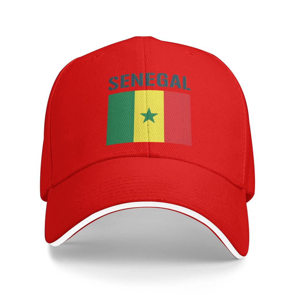 Sun Baseball Cap Senegal Flag Print Trucker Hat Hot Sale Stylish Hiking Fishing Snapback Cap