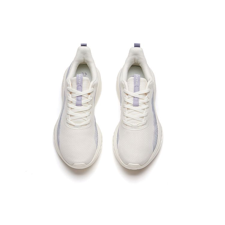 Anta Удобные амортизирующие нескользящие прочные низкие кроссовки для бега женские кроссовки белые фиолетовые 122135568-2