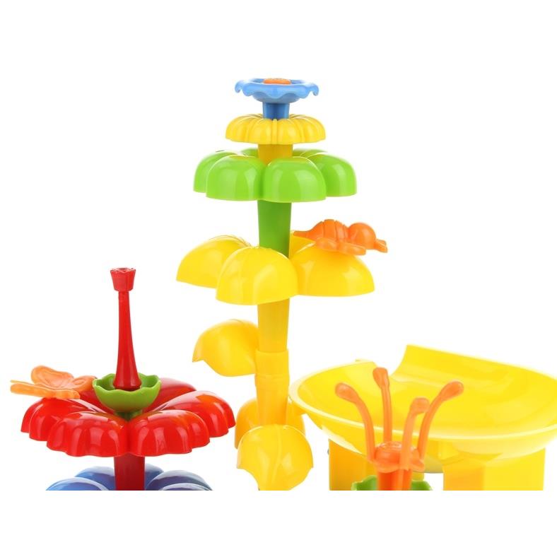 Ball Track Ball Track Construction Blocks Garden Flowers Flowers 91 pcs.