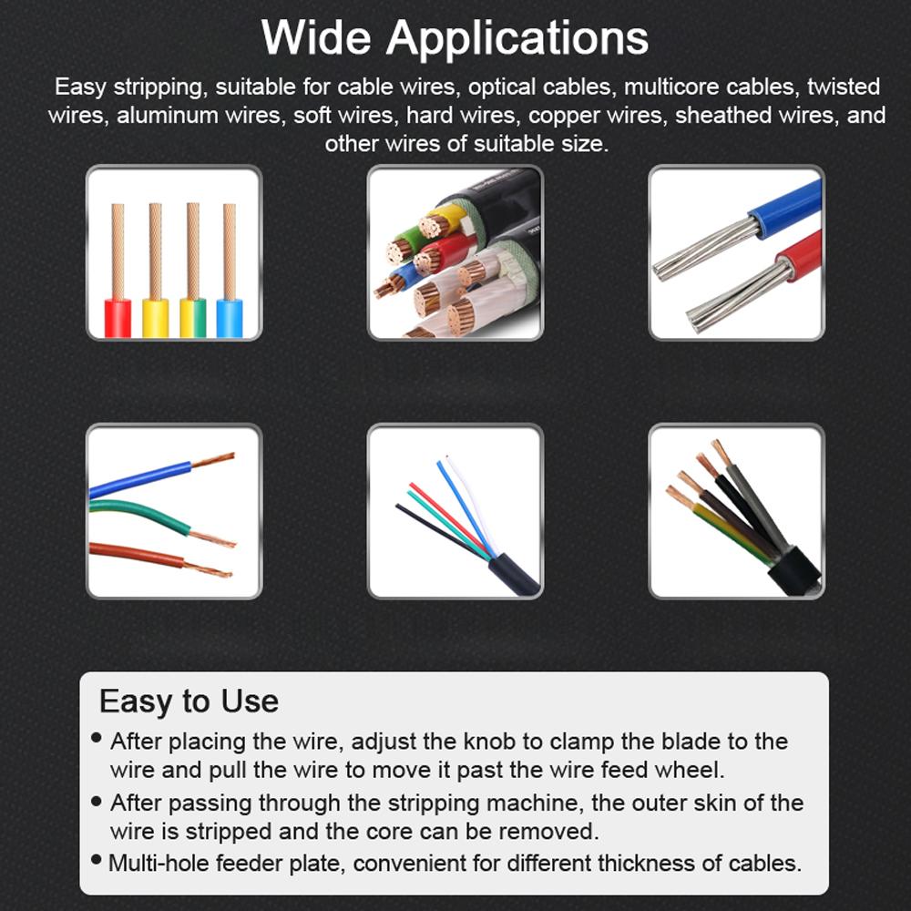 Электроэрозионный станок для резки проволоки, электрический съемник проволоки, автоматический ручной скребок, зачистка медного кабеля 1-25 мм