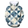 Three-dimensional Geometric Pattern Hoodie Men Women Fashion 3D Print Hoodie Long Sleeve Harajuku Hip Hop Streetwear Sweatshirt