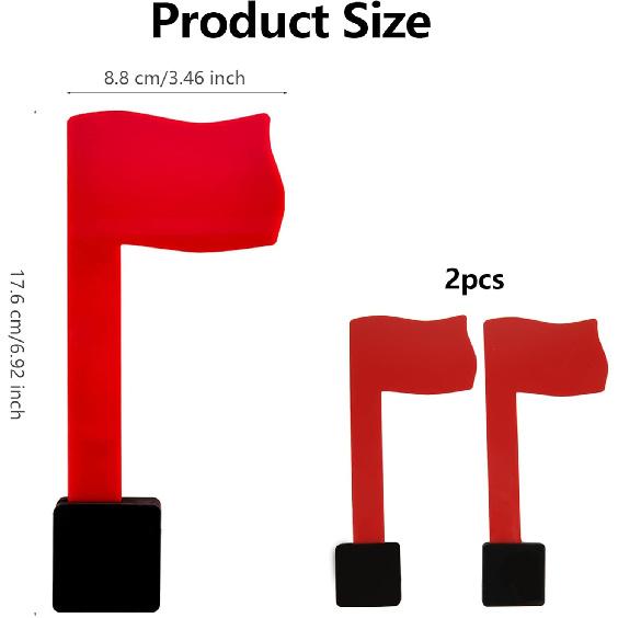 2PCS Mailbox Flag Replacement, 8.8''*3.5'' Professional Mailbox Flag Replacement Kit, Ideal for Homeowners, Renters, Residential Mail Box, A