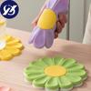 Силиконовая подставка в форме ромашки, кухонный стол, термостойкий противоожоговый коврик, чашка, посуда, подставка для столовых приборов, украшение стола