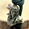 1 шт. Латунная бусина для ножа Индийский воин Edc Сделай сам Паракордовые плетеные браслеты Темляк Подвески Аксессуары Инструмент для улицы Подвески-шармы
