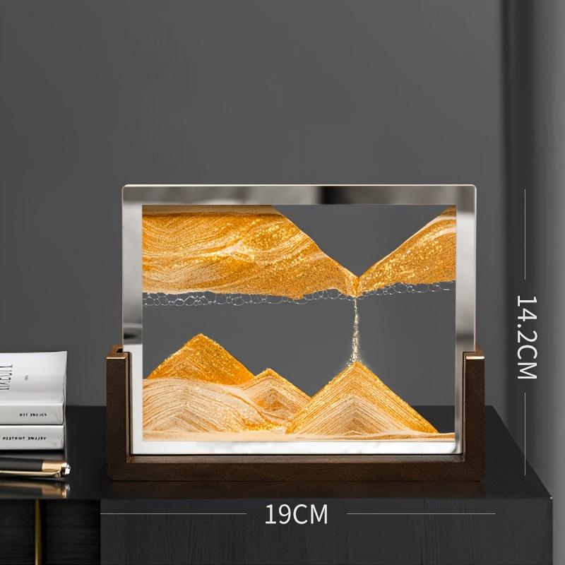 1 шт. 3D Песочные Часы с Пересыпающимся Песком Закаленное Стекло Арт-Украшение Домашняя Комната Декор Автомобиля Креативная Песочная Живопись Настольное Ремесло Идеальная Идея для Подарка