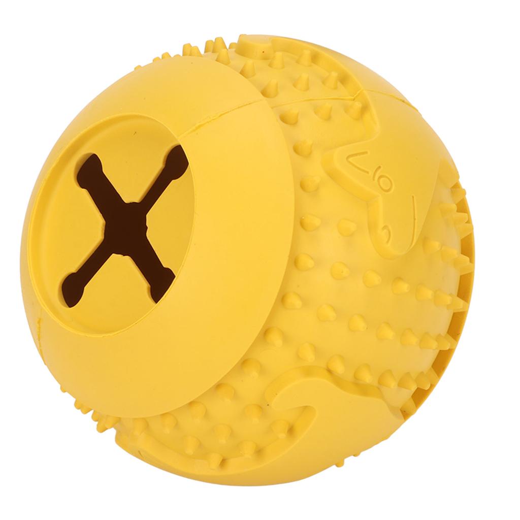 Dog Treat Toy Ball IQ Training Teeth Cleaning Rubber Dog Leakage Food Ball for Dogs Puppies Pets