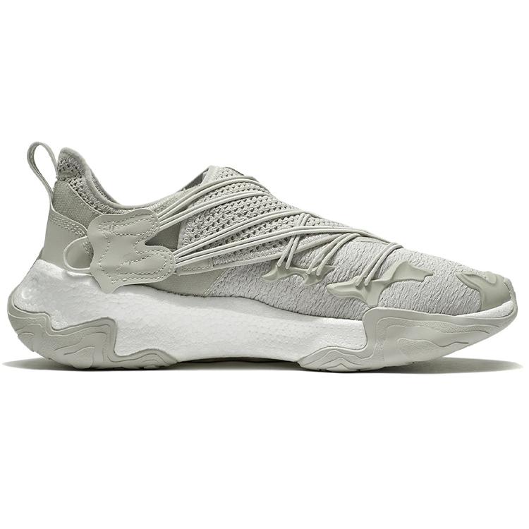 Li Ning Коллекция Джеки Чана Повседневная обувь Мужская Низкая Семена Желтый Серый AGLS075-3