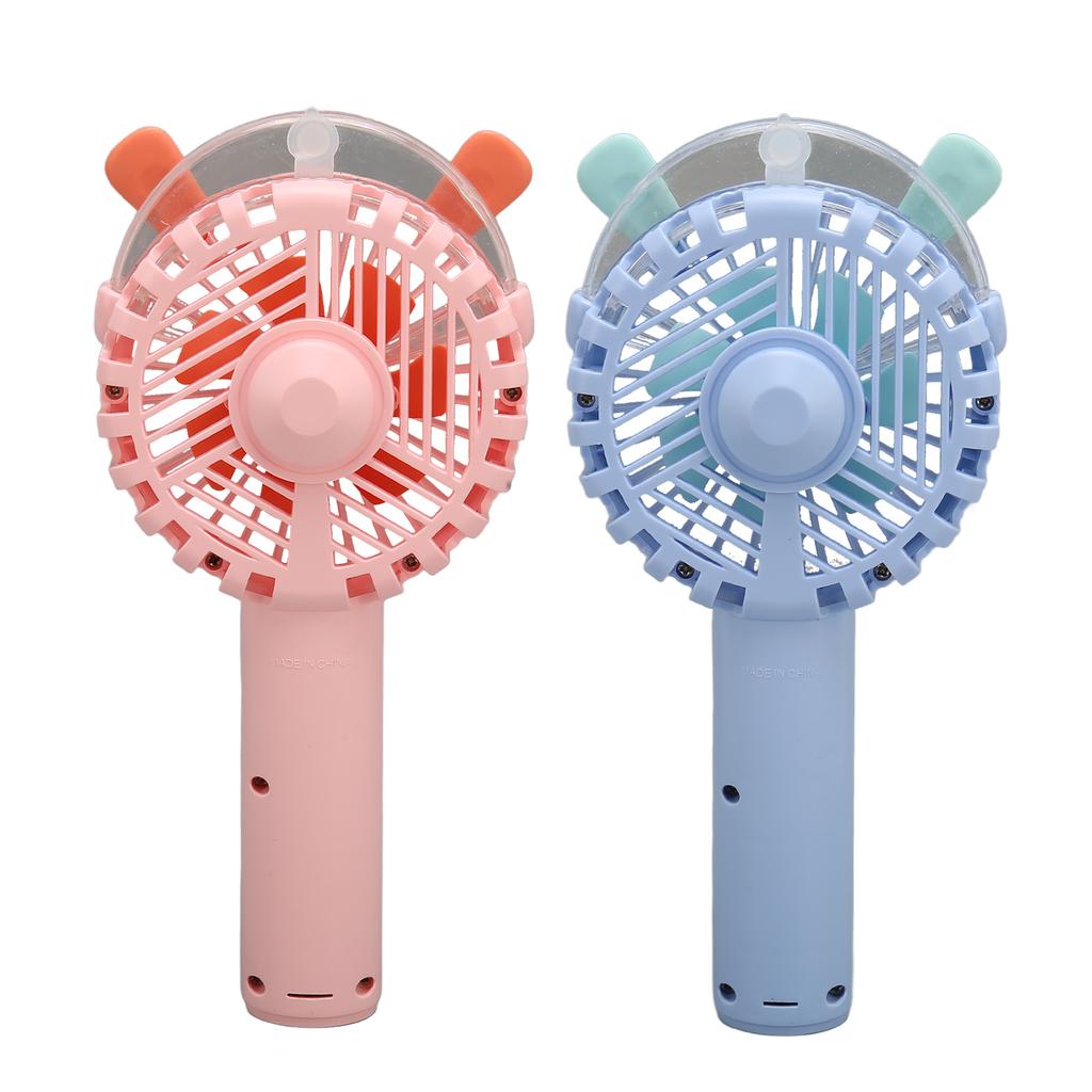 Ручной вентилятор с автоматическим распылением, USB-зарядкой, гуманизированной конструкцией решетки, низким уровнем шума, 3 скоростями, портативный вентилятор