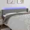 VidaXL LED Headboard Bedroom Furniture Double Bed Accessory Head of Bed Frame Interior Dark Grey 3123383