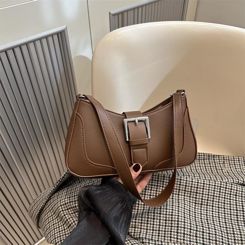 Chic Minimalist Pu Leather Small Square Handbag With Soft Structure And Inner Pocket For Casual Daily Outings