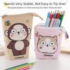 Zipper Closure Zipper Storage Box Pop Up Design Pen Holder Kawaii Style Pencil Box  Office Supplies