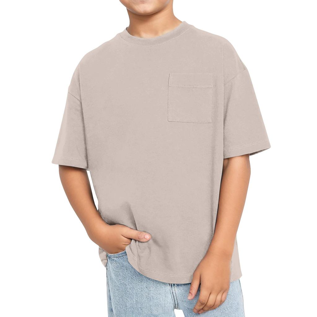 Футболка с коротким рукавом и круглым вырезом для мальчиков