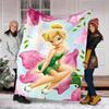 1pc T-Tinkerbell1 Theme Blanket - Digital Print, Polyester, Cozy for All Seasons, Perfect for Outdoor, and Travel