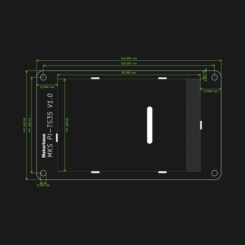 Контроллер платы управления MKS PI V1.1 64-битный SOC-onboard PI-TS35 Дисплей Klipper для материнской платы 3D-принтера